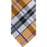 XO8 - Orange/Black/White Plaid - Varied Widths