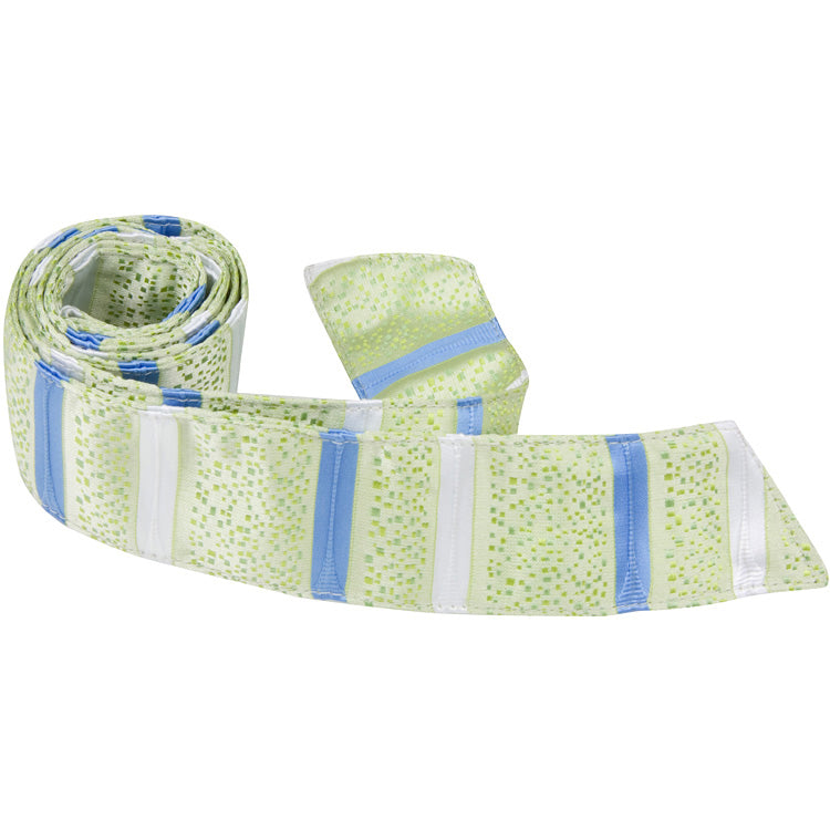 CL44 HT - Green Squares Multi Stripe - Matching Hair Tie