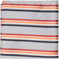 S4 - Gray Multi Color Stripe - Varied Widths