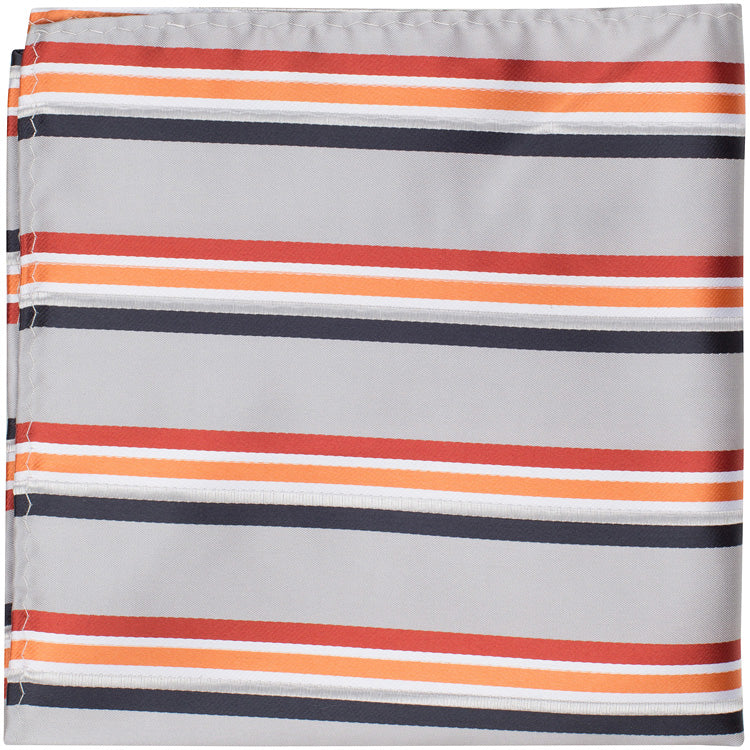 S4 - Gray Multi Color Stripe - Varied Widths