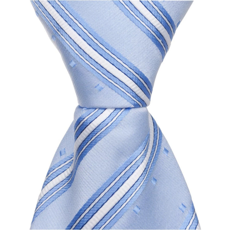 CL14 - Blue Multi Stripe with Squares - Standard Width