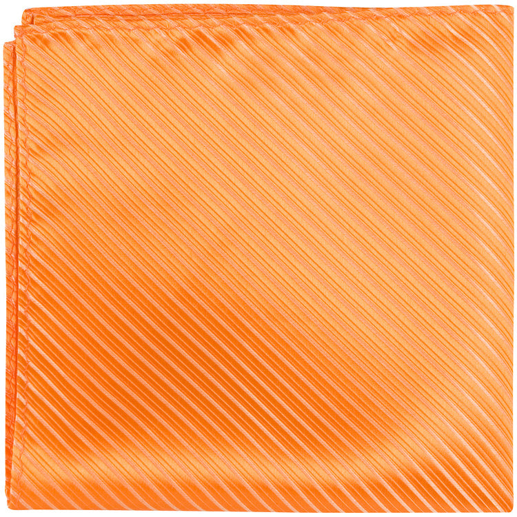 CL13 PS - Tangerine Pinstripe - Matching Pocket Square
