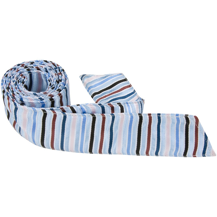 CL18 HT - Light Blue Multi Stripe - Matching Hair Tie