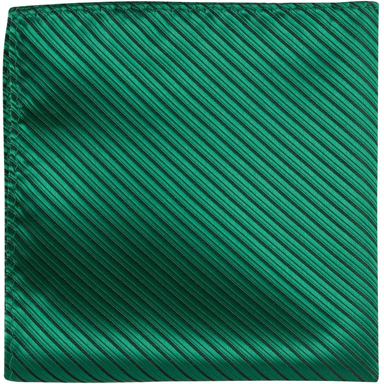 CL27 PS - Emerald Pinstripe - Matching Pocket Square - Limited Supply