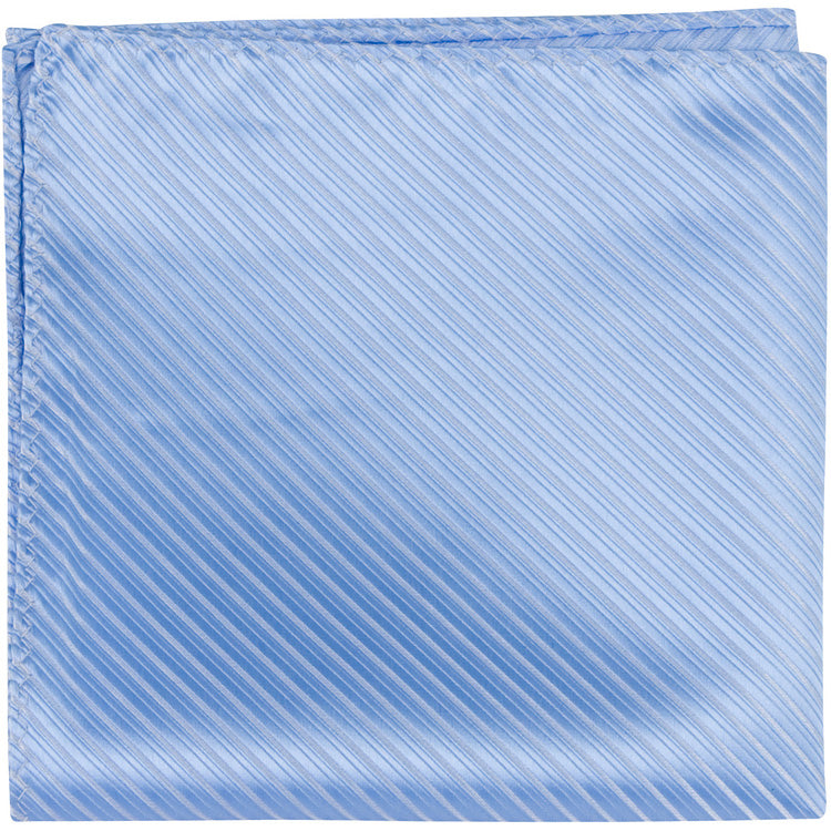 B3 PS - Baby Blue Pinstripe - Matching Pocket Square