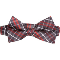 BT-12  Black, Gray, White and Red Plaid