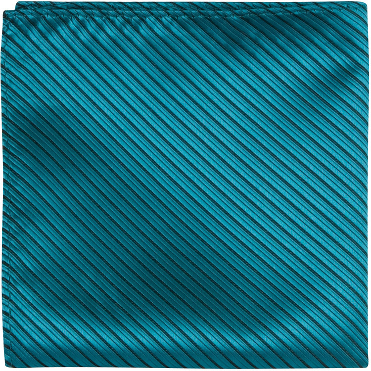CL15 PS - Teal Pinstripe - Matching Pocket Square - Limited Supply