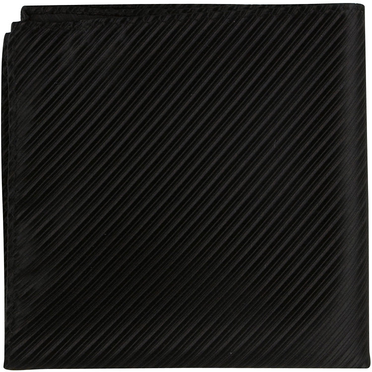 K1 PS - Black Pinstripe - Matching Pocket Square - Limited Supply