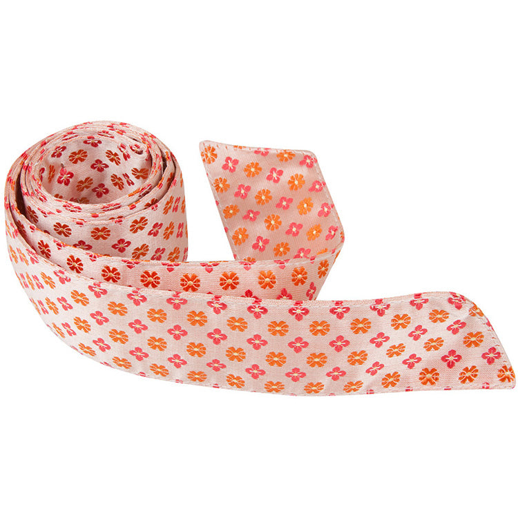 O3 HT - Orange Multi Flowers - Matching Hair Tie