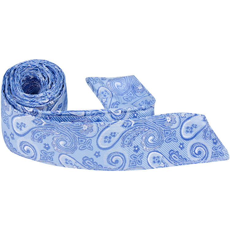 B6 HT - Blue Paisley - Matching Hair Tie