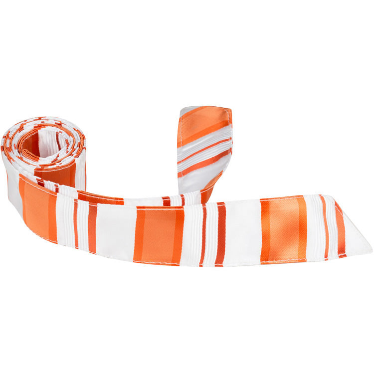 CL28 HT - White/Orange Stripe - Matching Hair Tie