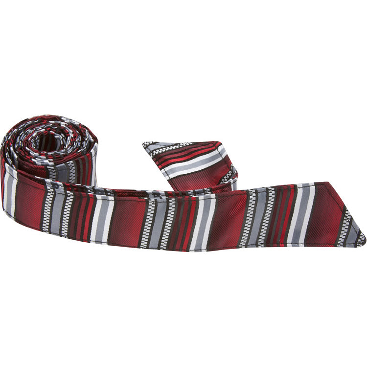 CL38 HT - Red/Gray Multi Stripe - Matching Hair Tie