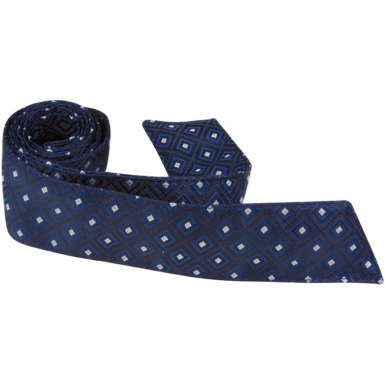 B9 HT - Navy Multi Square - Matching Hair Tie