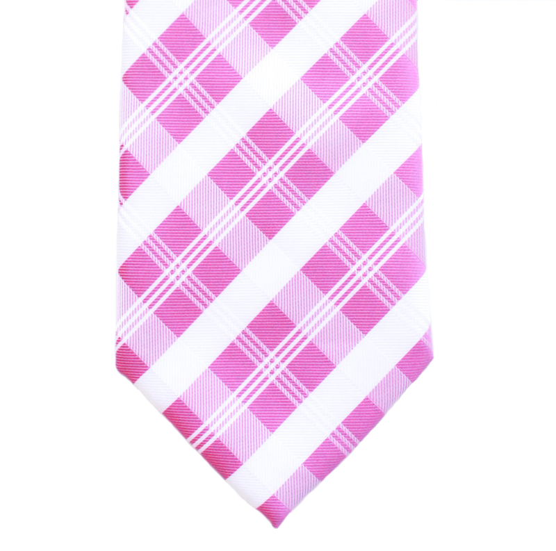 WF15 - Pink and White Plaid Adult - Standard Width