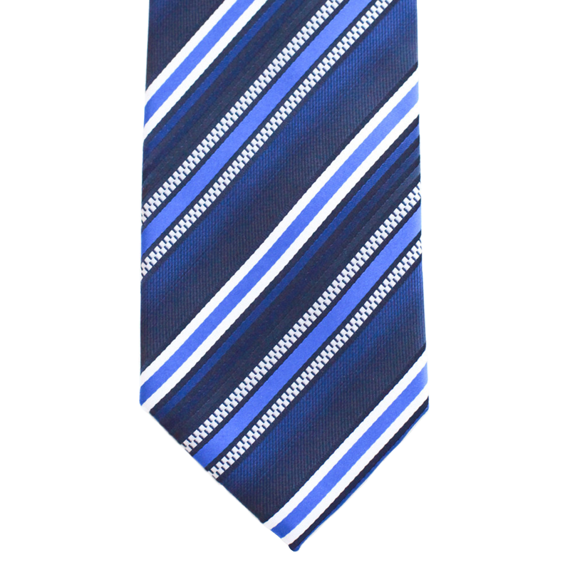 WF6 - Blue with Multi Blue Stripe Adult - Standard Width