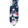 XB13 - Navy Floral Cotton - Standard Width