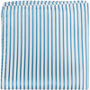 CL24 - White with Teal Stripes - Standard Width