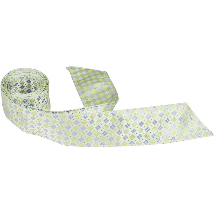 XG22 HT - Green w/Lavender Squares - Matching Hair Tie