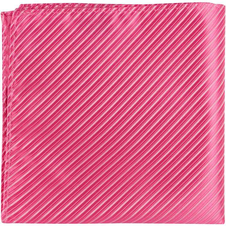 P6 PS - Hot Pink Pinstripe - Matching Pocket Square