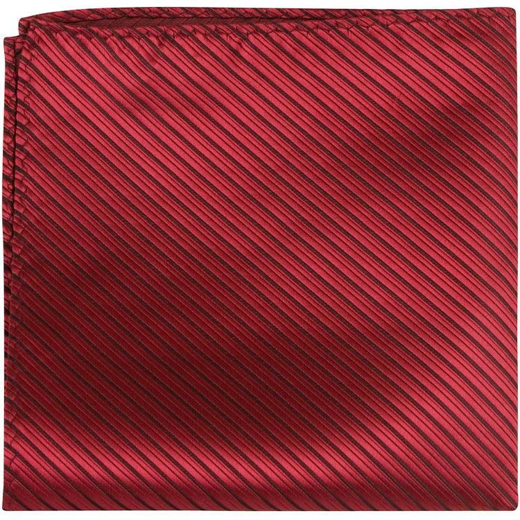 CL19 PS - Crimson Pinstripe - Matching Pocket Square