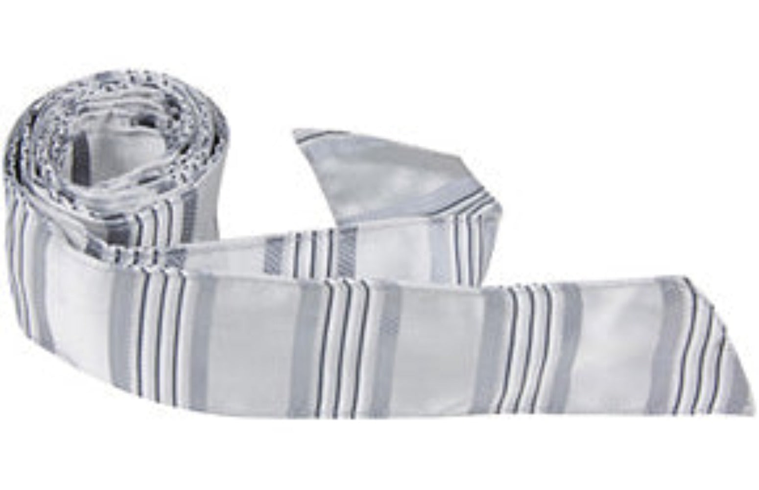 S1 HT - Silver Multi Stripe - Matching Hair Tie