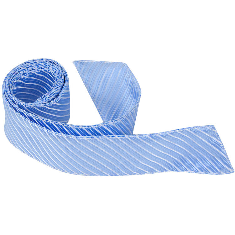 B3 HT - Baby Blue Pinstripe - Matching Hair Tie