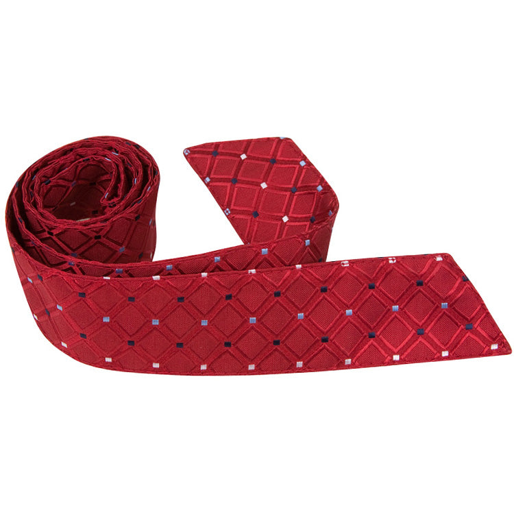 R5-HT - Red Square with Diamond Accent - Matching Hair Tie