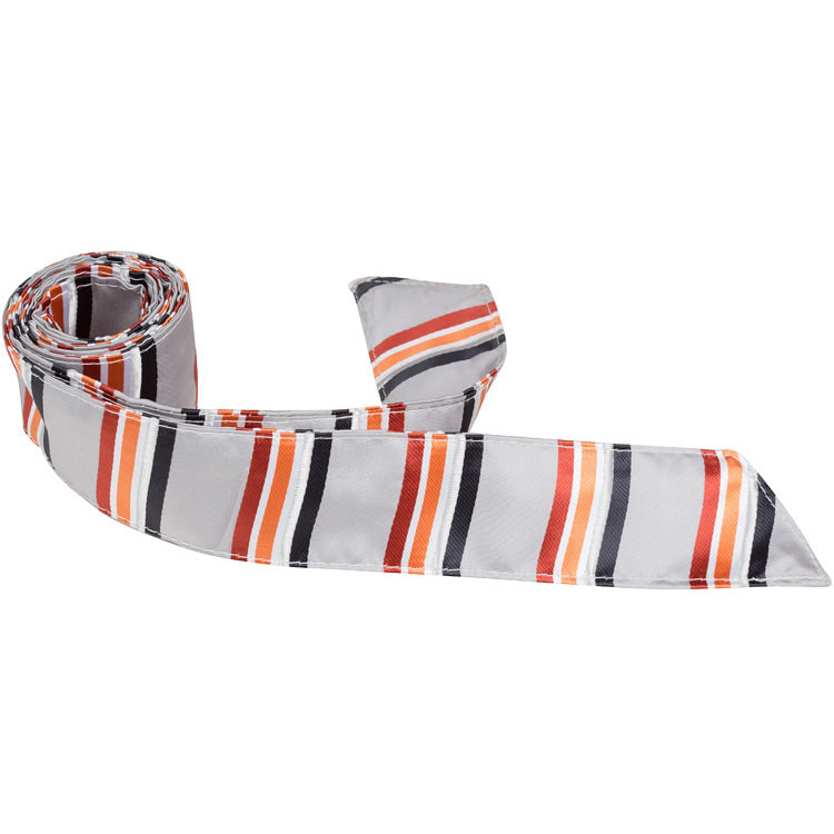 S4 HT - Gray Multi Color Stripe - Matching Hair Tie