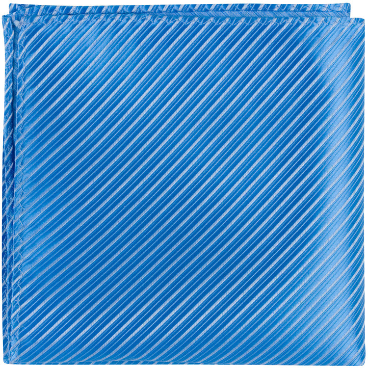 B20 PS - Ocean Blue Pinstripe - Matching Pocket Square