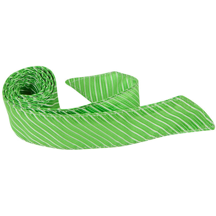 CL33 HT - Lime Green Pinstripe - Matching Hair Tie