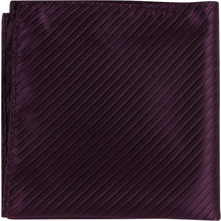 CL36 PS - Wine Pinstripe - Matching Pocket Square - Limited Supply