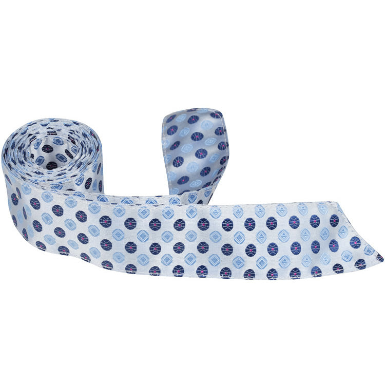 XB21 HT - Multi Blue Polka Dot - Matching Hair Tie