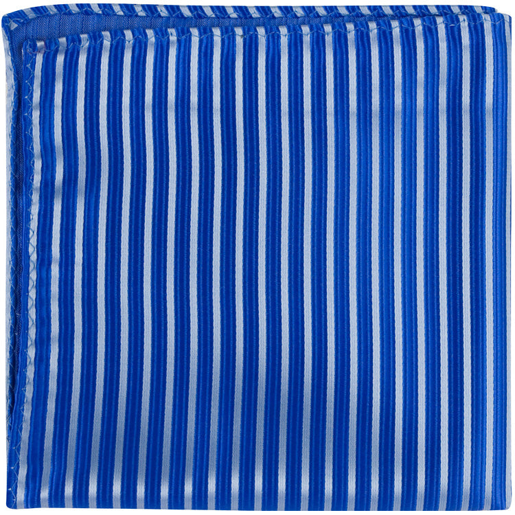 B12 - Blue with Light Blue Stripes - Varied Widths
