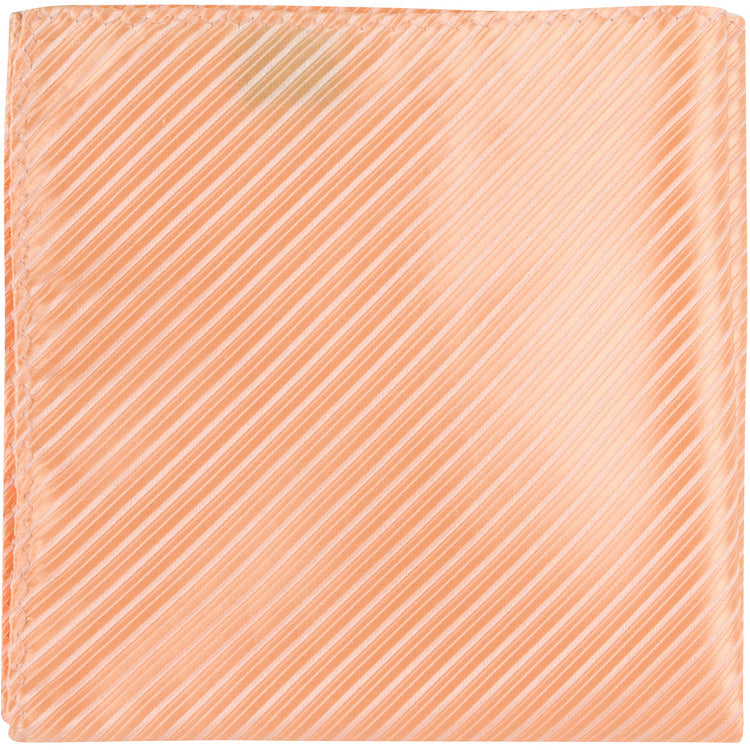 O1 PS - Pale Orange Pinstripe - Matching Pocket Square