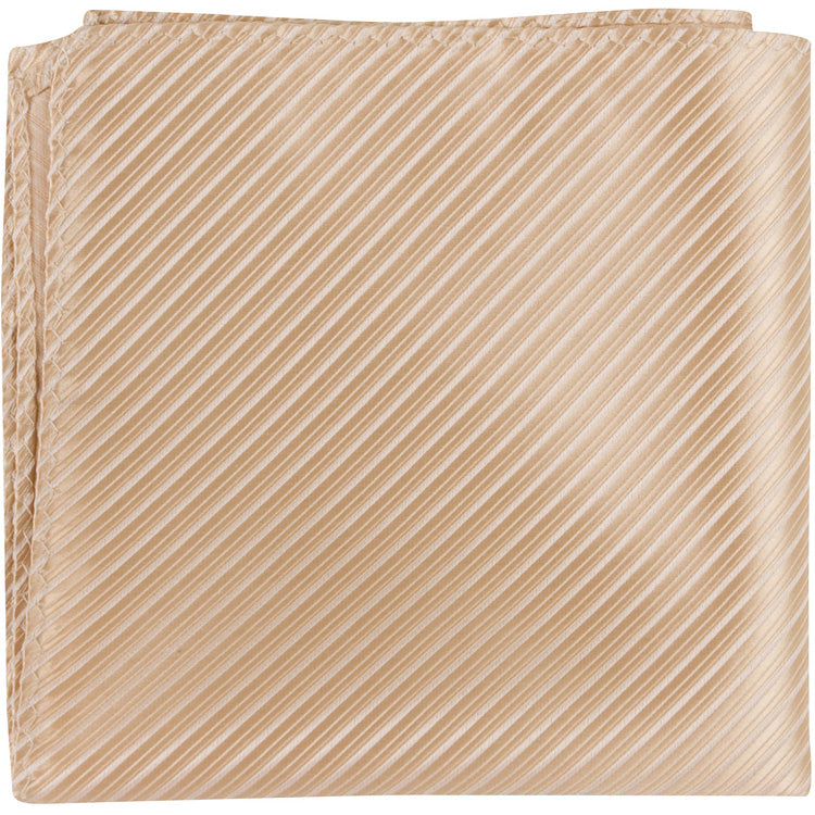 N2 PS - Taupe Pinstripe - Pocket Square