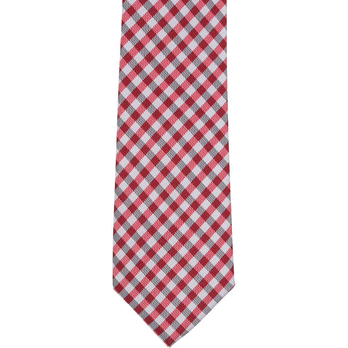 ST7 - Red/White Checkered - Skinny Width – The Matching Tie Guy