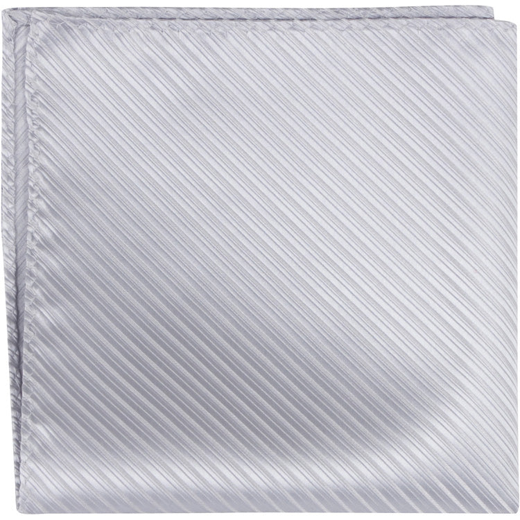 CL29 PS - Silver Pinstripe - Matching Pocket Square