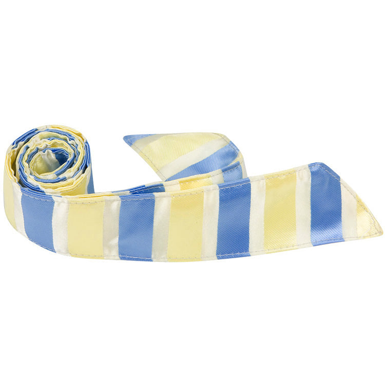 Y4 HT - Yellow and Blue Stripe - Matching Hair Tie