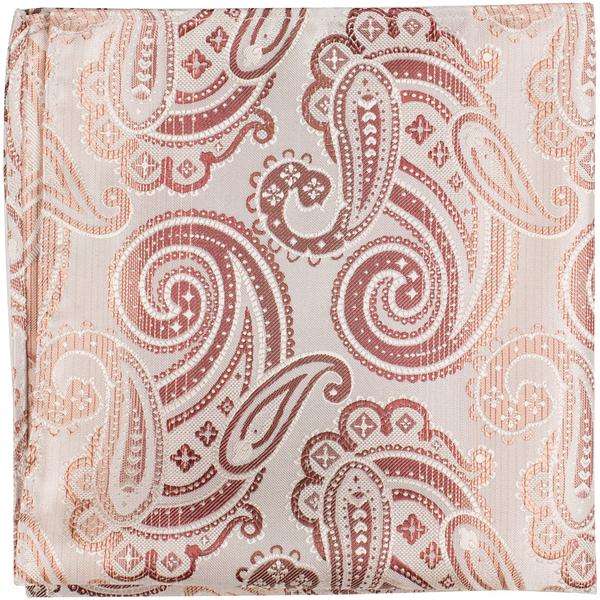 CL4 PS - Copper Paisley - Matching Pocket Square