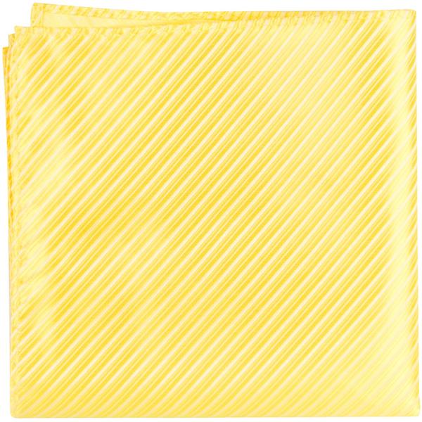 CL31 PS - Canary Yellow Pinstripe - Matching Pocket Square