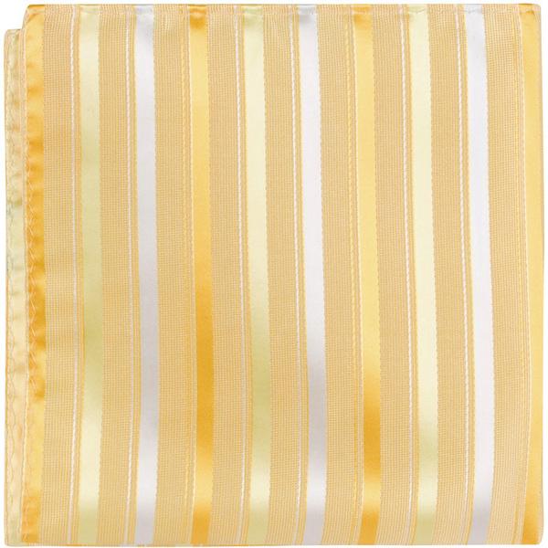 CL87 PS - Multi Yellow Stripe - Pocket Square